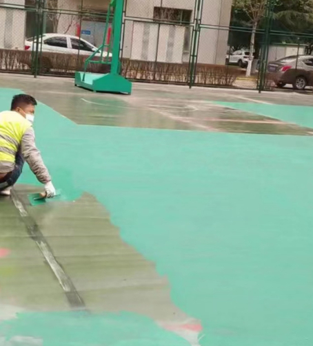 红桥球场地面翻新